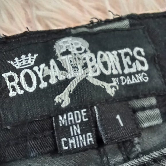 Tripp NYC Y2k split-personality star&striped grey&black Skinny jeans-  SOLD - Picture 6 of 12